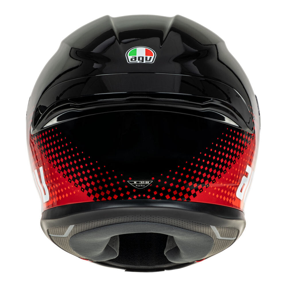 AGV K6 S SMU Fision Black/Red Helmet - EasyR