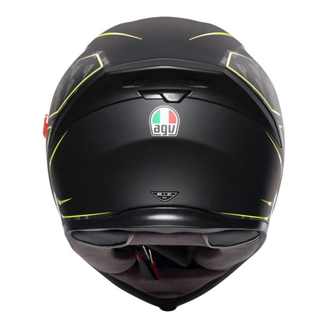 AGV K5 S Tornado Matte Black/Fluro Yellow Helmet - EasyR