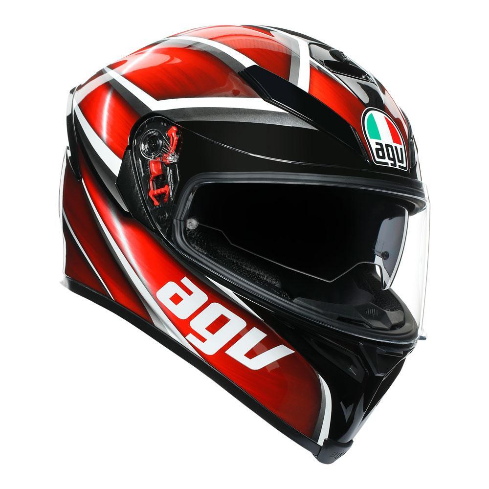 AGV K5 S Tempest Black/Red Helmet - EasyR
