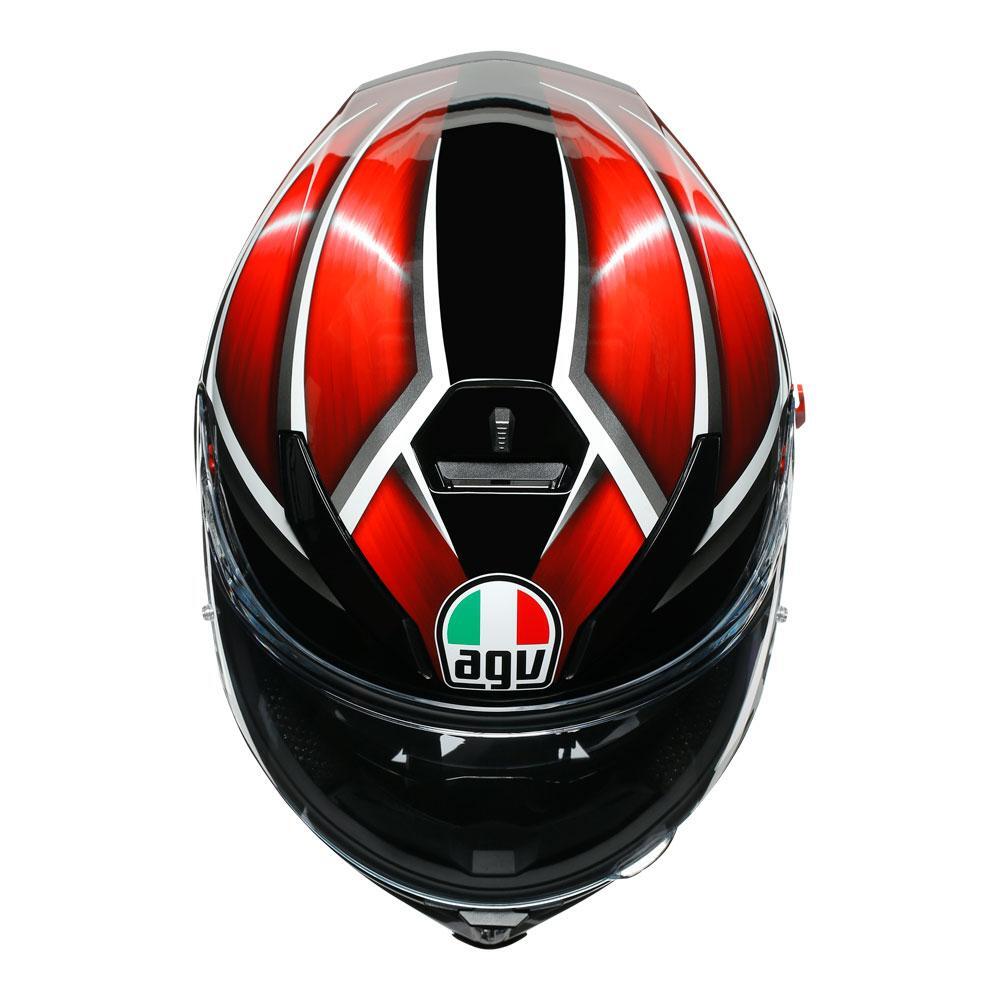 AGV K5 S Tempest Black/Red Helmet - EasyR