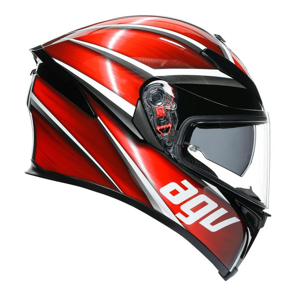 AGV K5 S Tempest Black/Red Helmet - EasyR