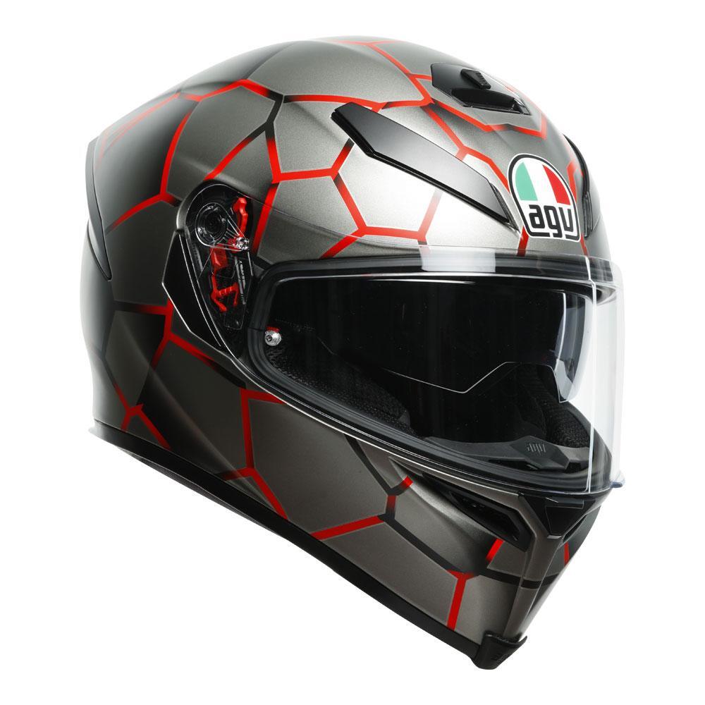 AGV K5 S Vulcanum Red Helmet - EasyR
