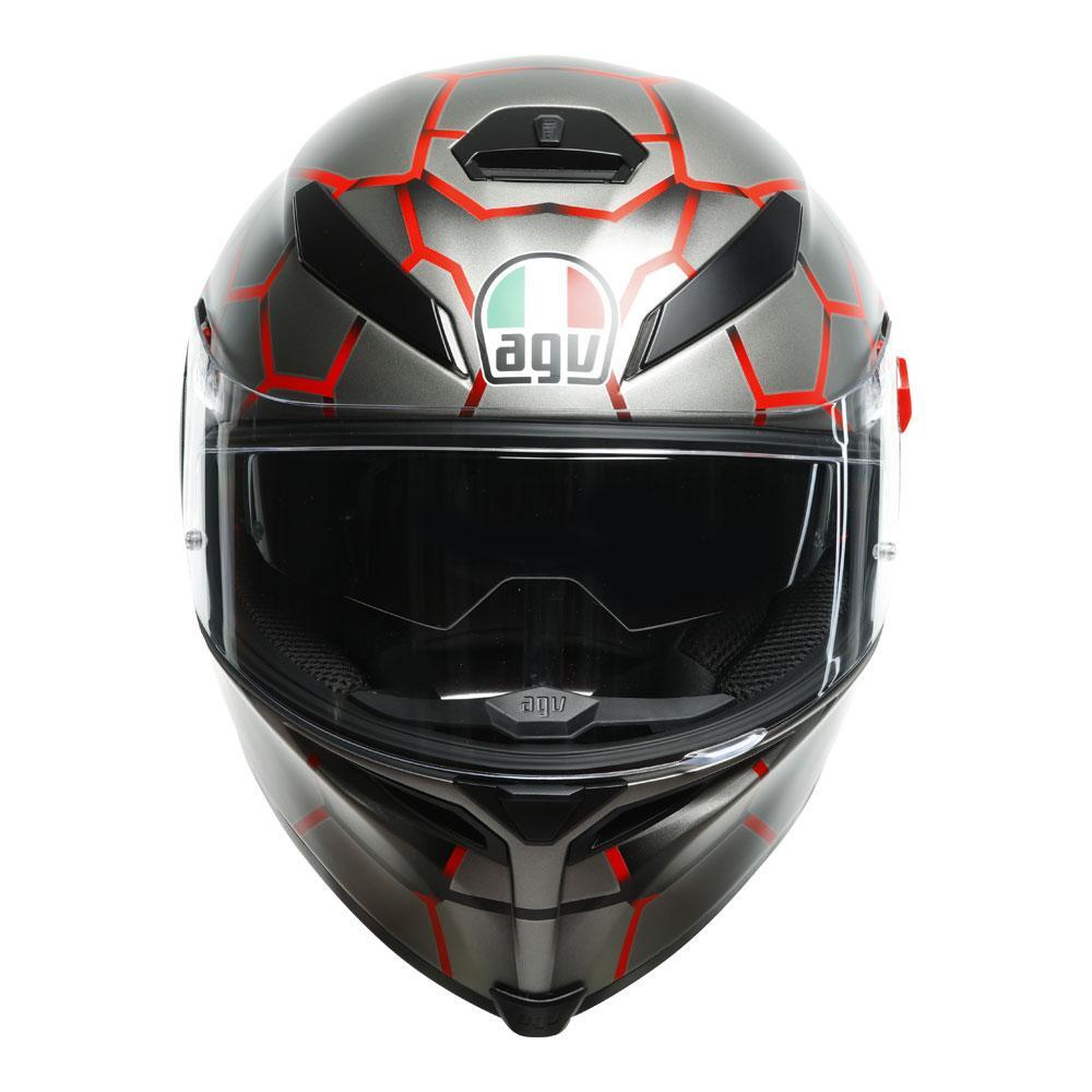 AGV K5 S Vulcanum Red Helmet - EasyR
