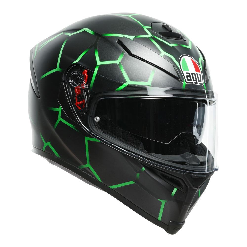 AGV K5 S Vulcanum Green Helmet - EasyR