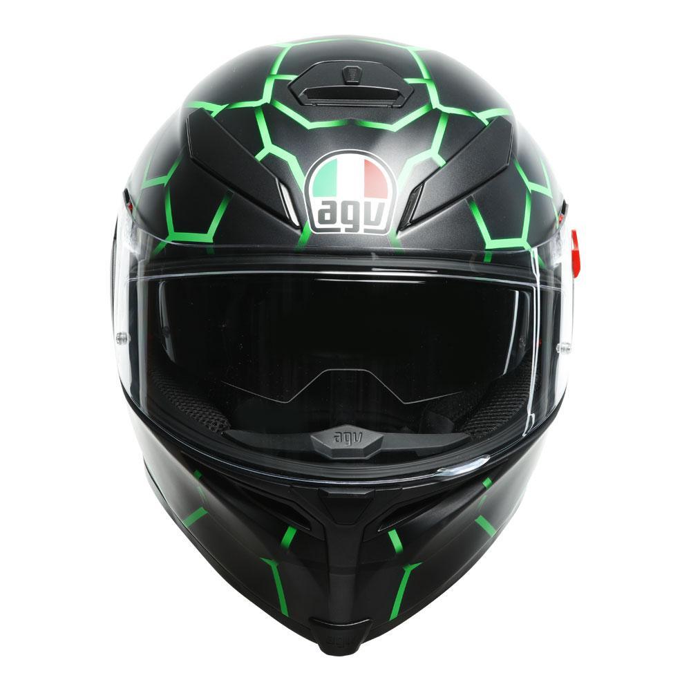 AGV K5 S Vulcanum Green Helmet - EasyR