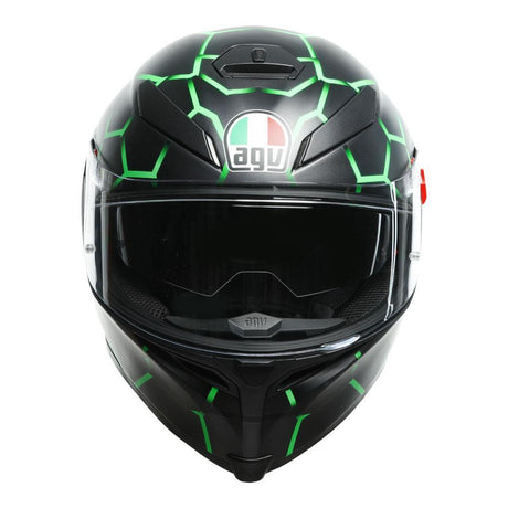 AGV K5 S Vulcanum Green Helmet - EasyR