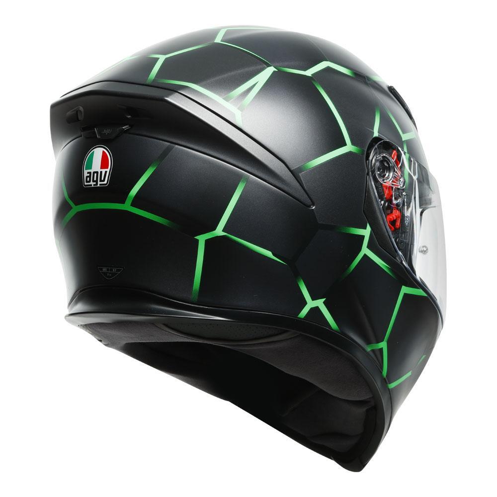 AGV K5 S Vulcanum Green Helmet - EasyR
