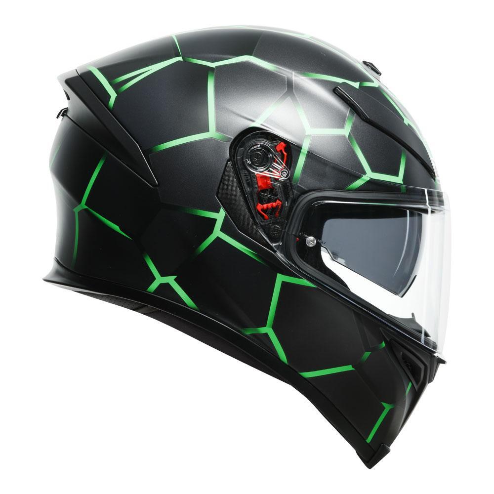 AGV K5 S Vulcanum Green Helmet - EasyR