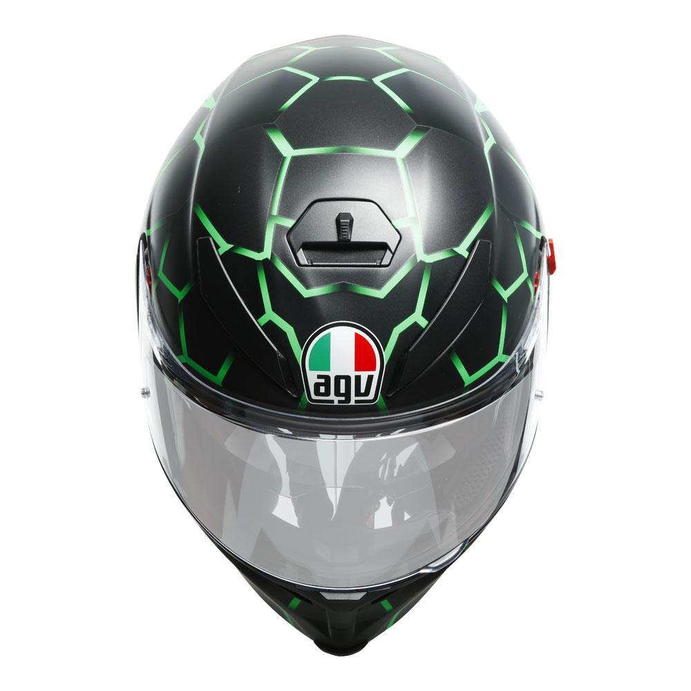 AGV K5 S Vulcanum Green Helmet - EasyR