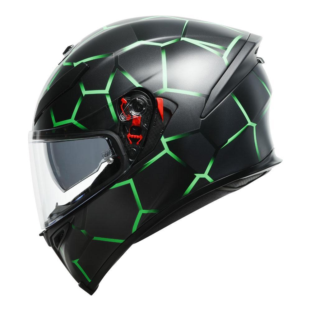 AGV K5 S Vulcanum Green Helmet - EasyR