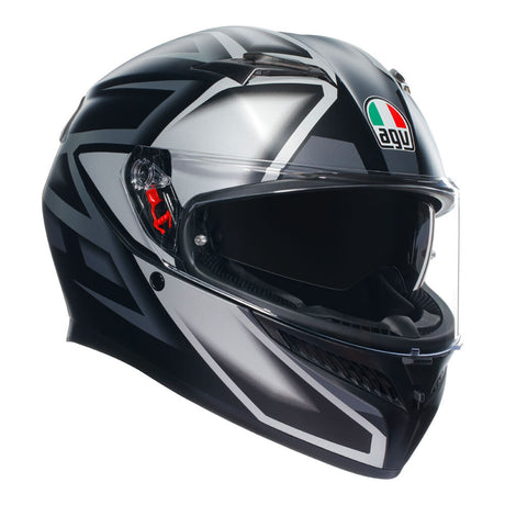 AGV K3 Compound Matte Black/Grey Helmet - EasyR