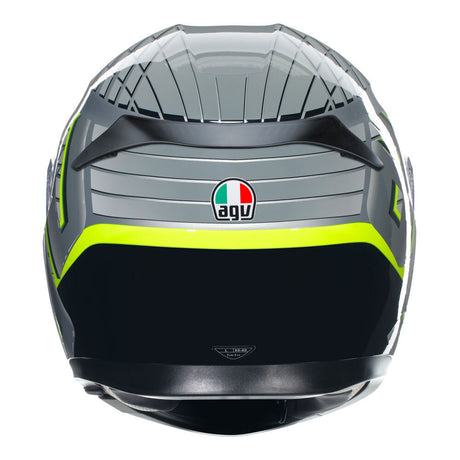 AGV K3 Fortify Grey/Black/Fluro Yellow Helmet - EasyR
