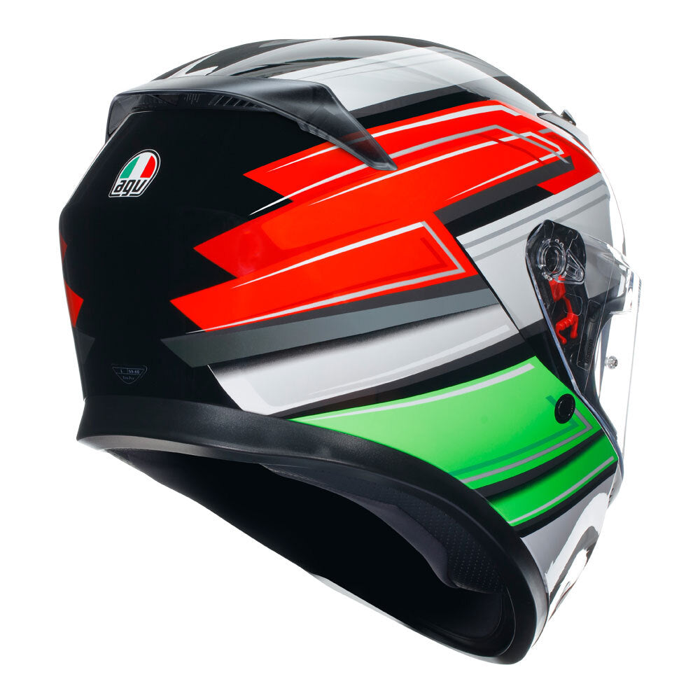 AGV K3 Wing Black/Italy Helmet - EasyR