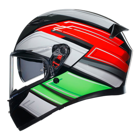 AGV K3 Wing Black/Italy Helmet - EasyR