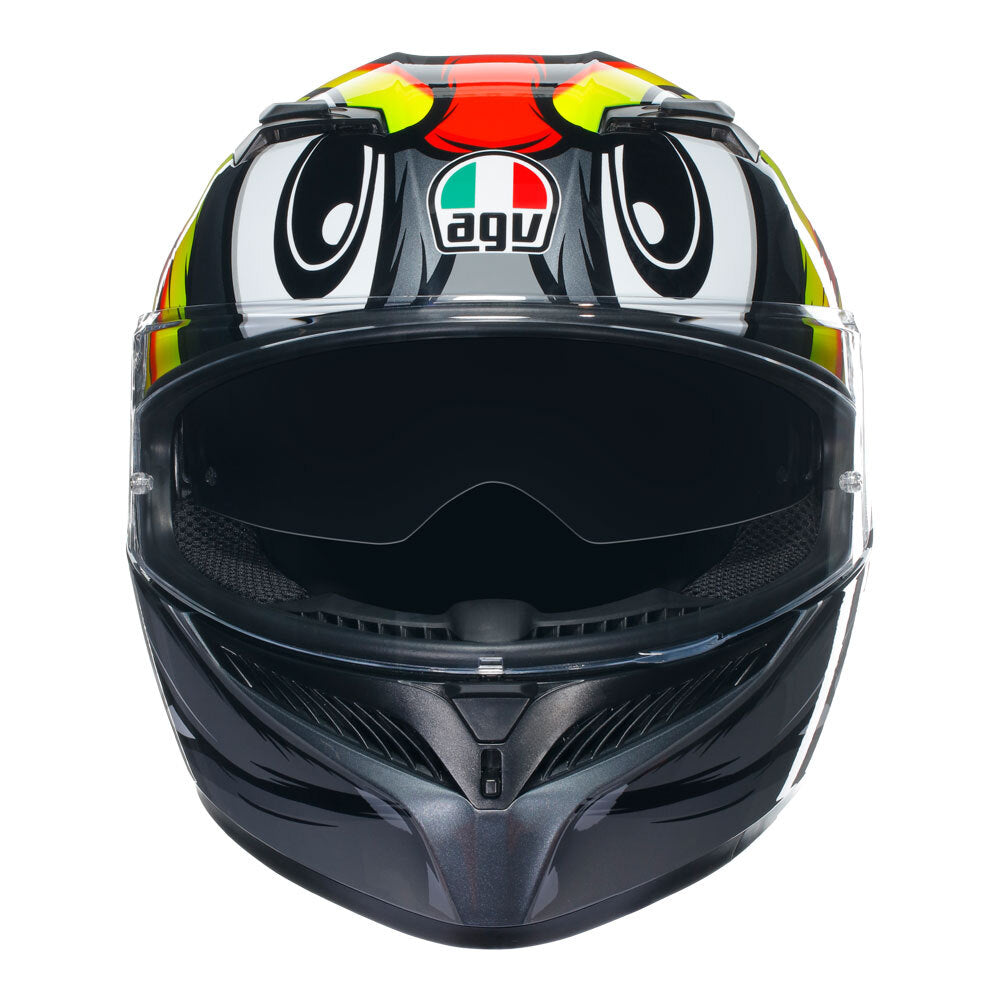 AGV K3 Birdy 2.0 Grey/Yellow/Red Helmet - EasyR
