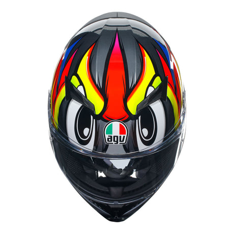 AGV K3 Birdy 2.0 Grey/Yellow/Red Helmet - EasyR