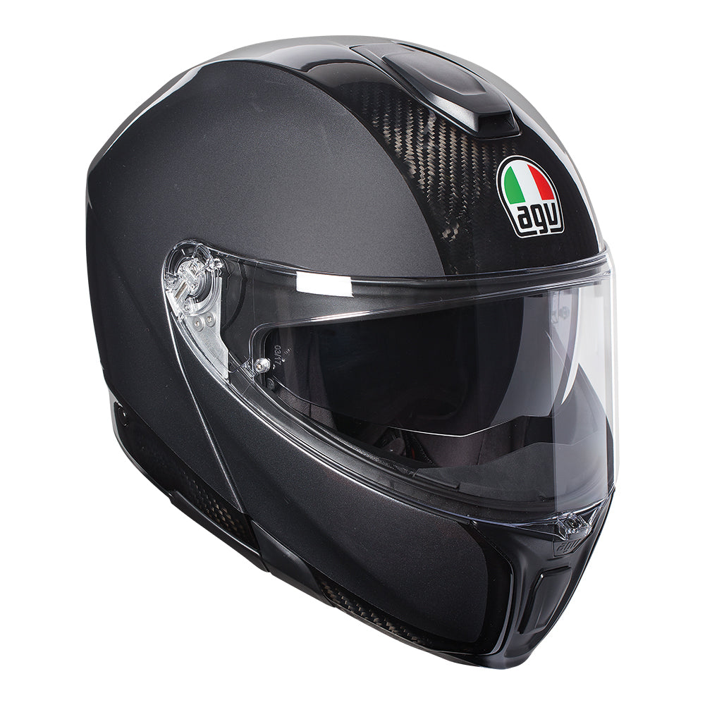 AGV Sportmodular Carbon/Dark Grey Helmet - EasyR