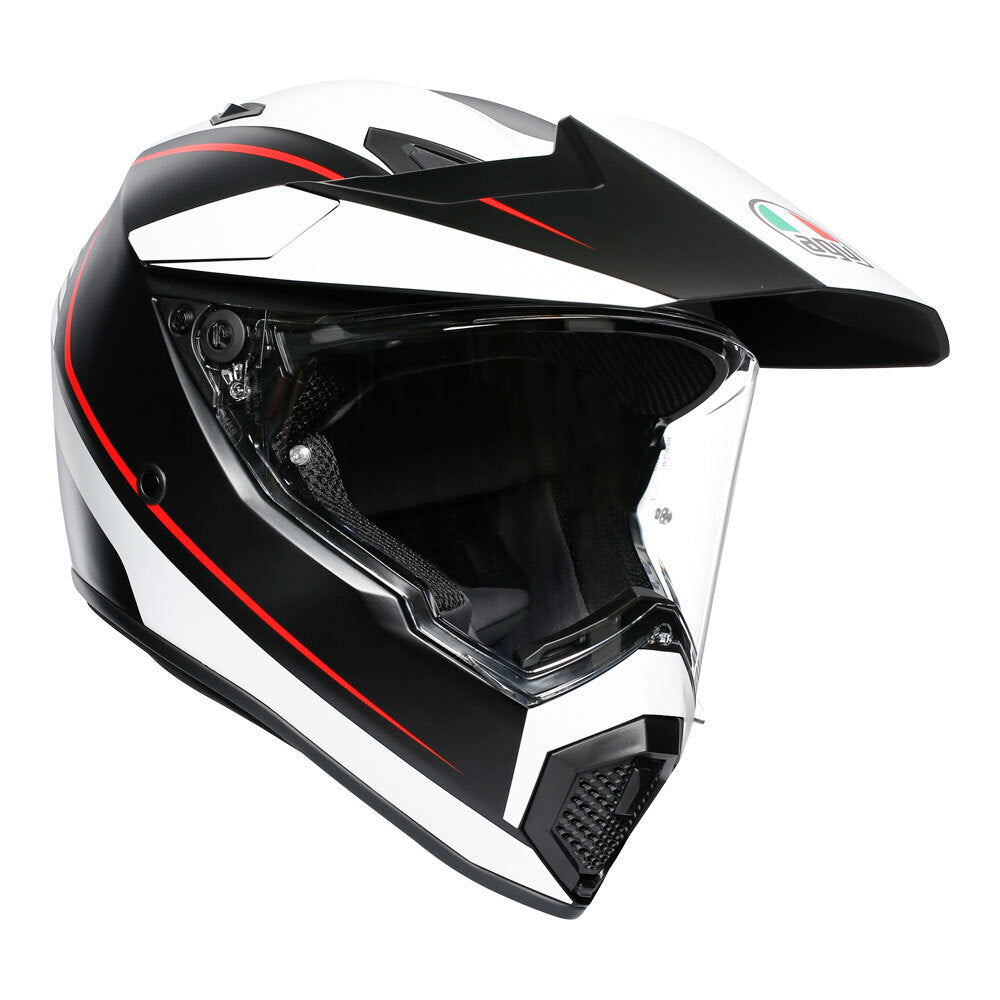 AGV AX9 Pacific Road Multi Matte Black/White/Red Helmet - EasyR