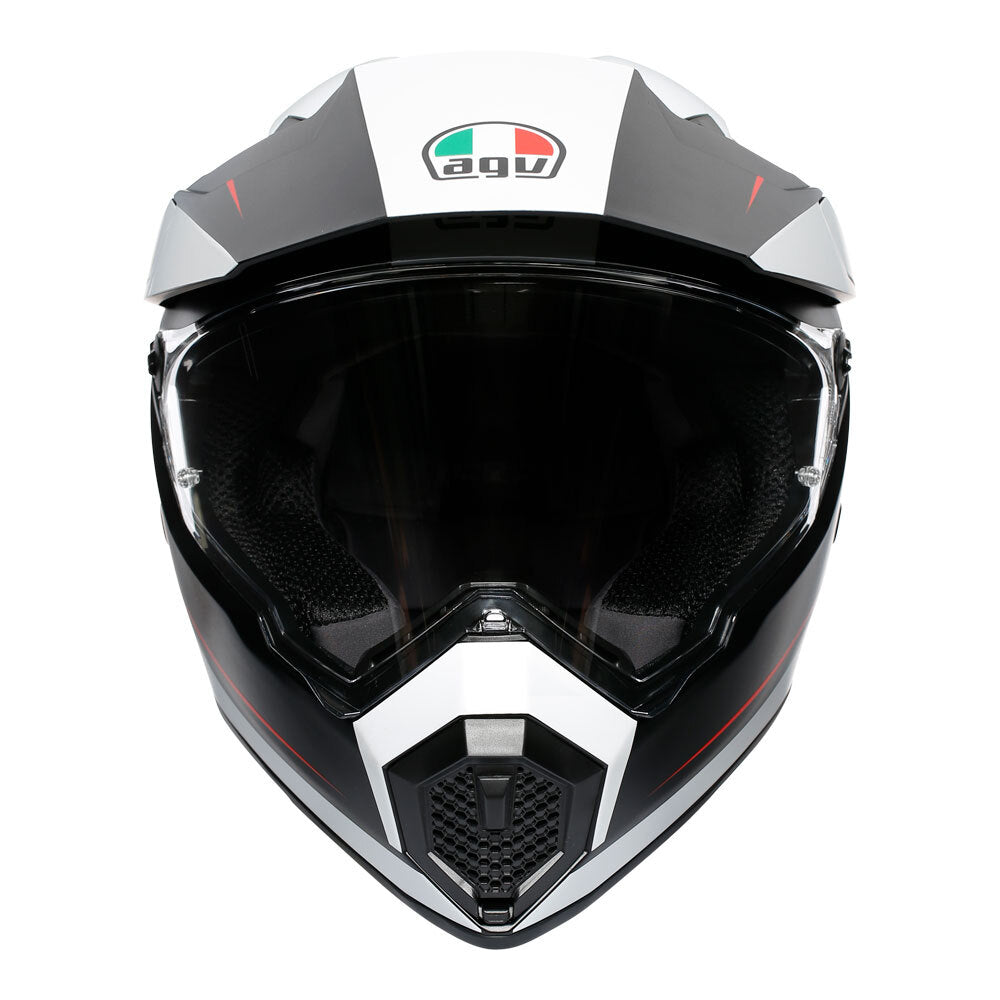 AGV AX9 Pacific Road Multi Matte Black/White/Red Helmet - EasyR