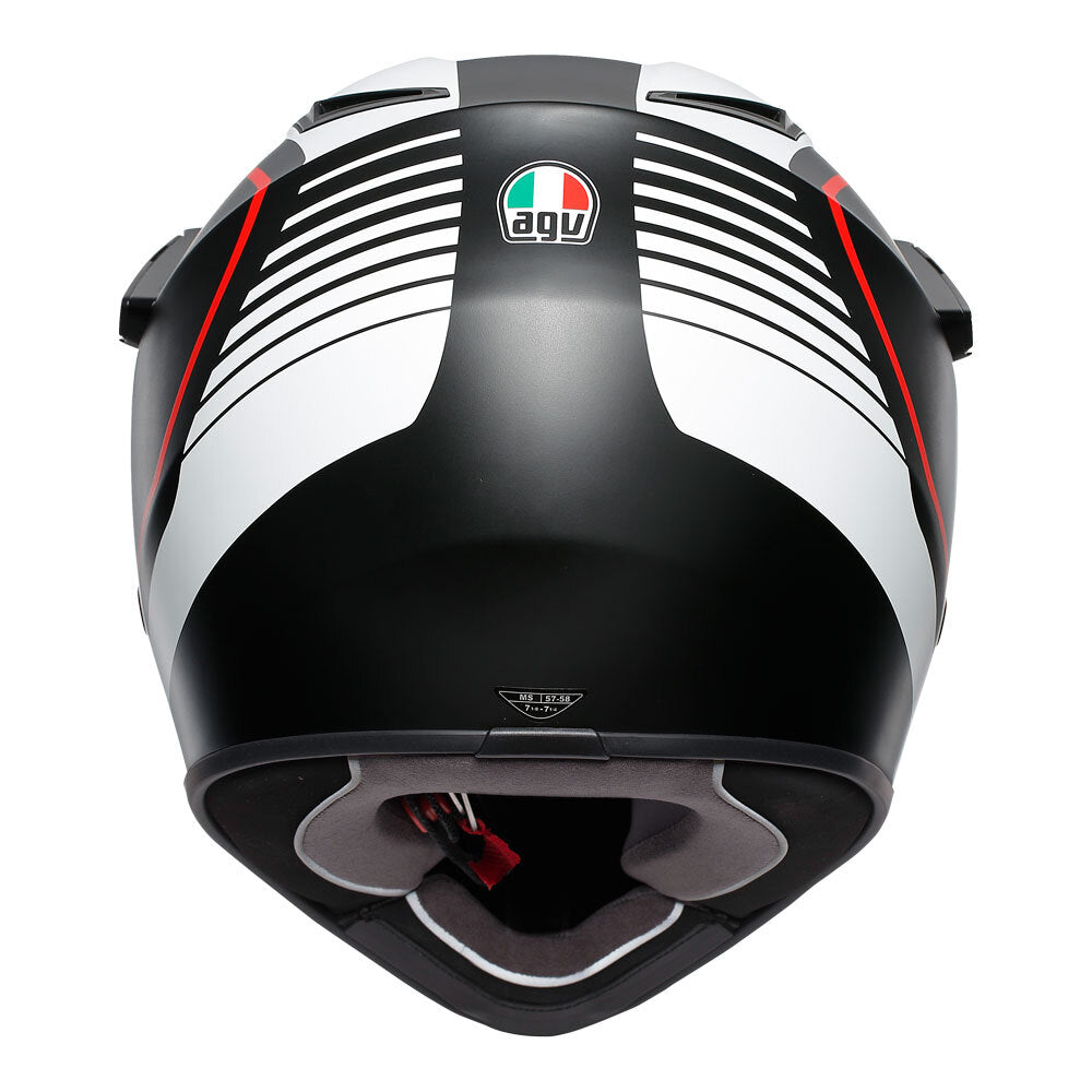 AGV AX9 Pacific Road Multi Matte Black/White/Red Helmet - EasyR