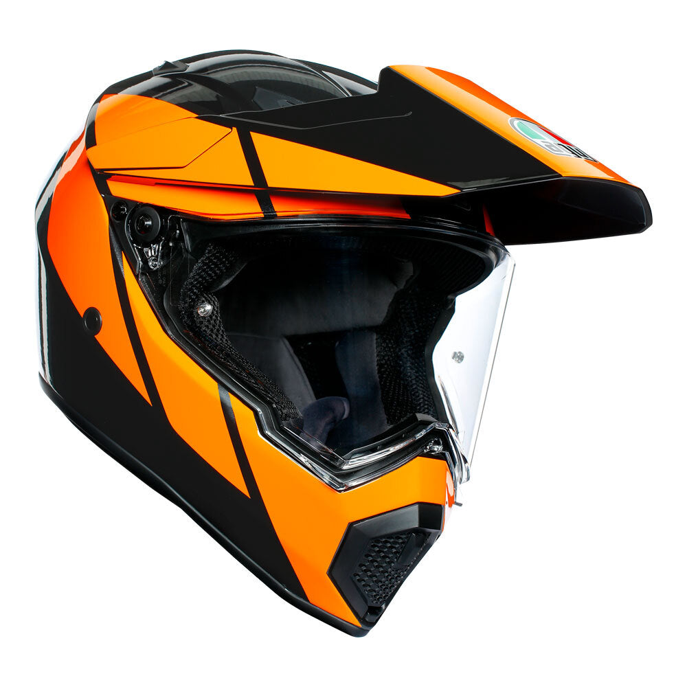AGV AX9 Trail Gunmetal/Orange Helmet - EasyR