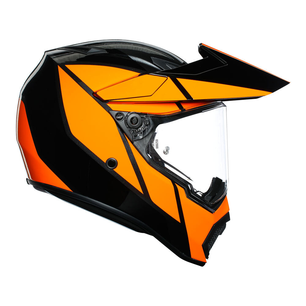 AGV AX9 Trail Gunmetal/Orange Helmet - EasyR