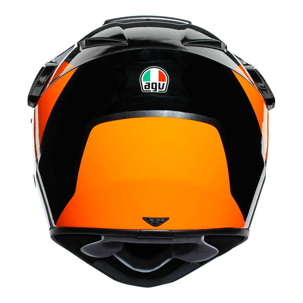 AGV AX9 Trail Gunmetal/Orange Helmet - EasyR