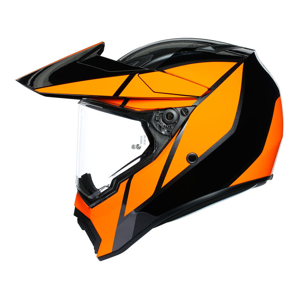 AGV AX9 Trail Gunmetal/Orange Helmet - EasyR