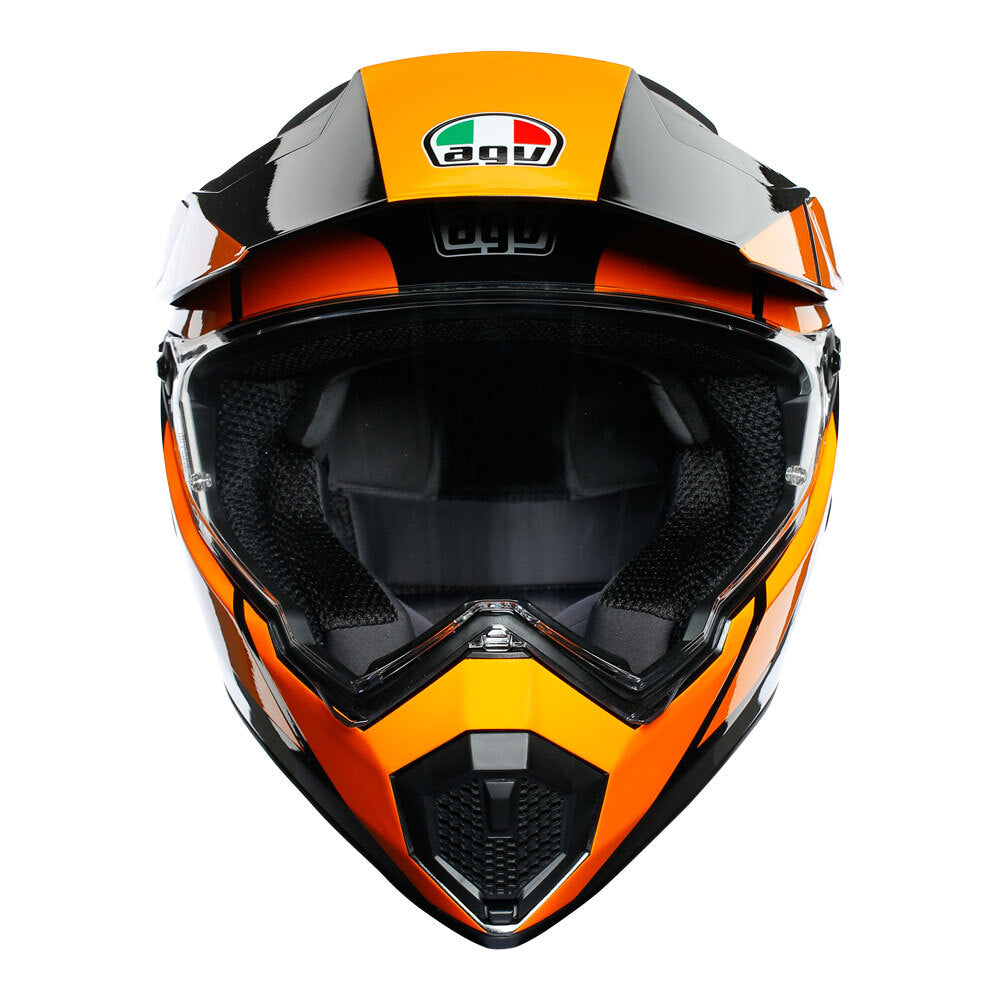AGV AX9 Trail Gunmetal/Orange Helmet - EasyR