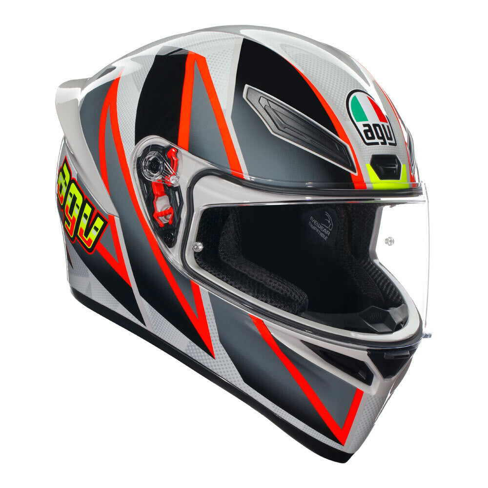 AGV K1 S Blipper Grey/Red Helmet - EasyR