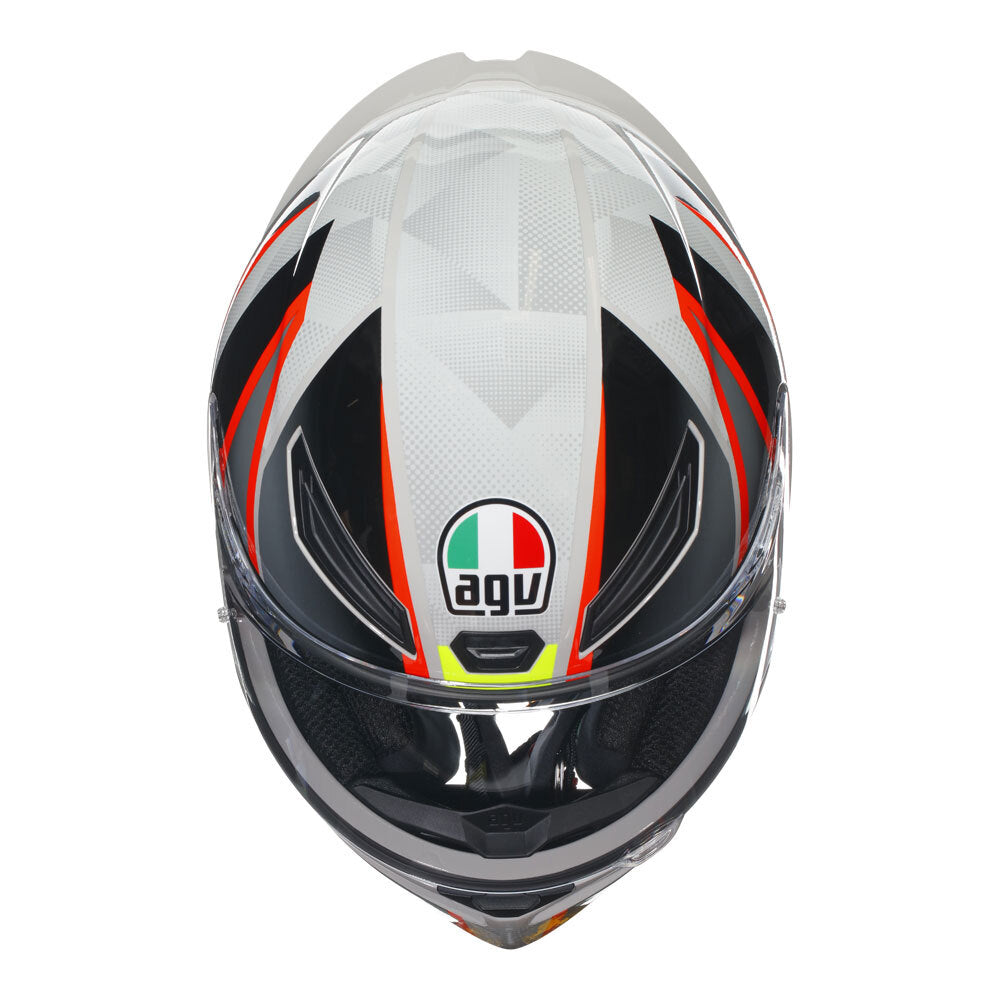 AGV K1 S Blipper Grey/Red Helmet - EasyR