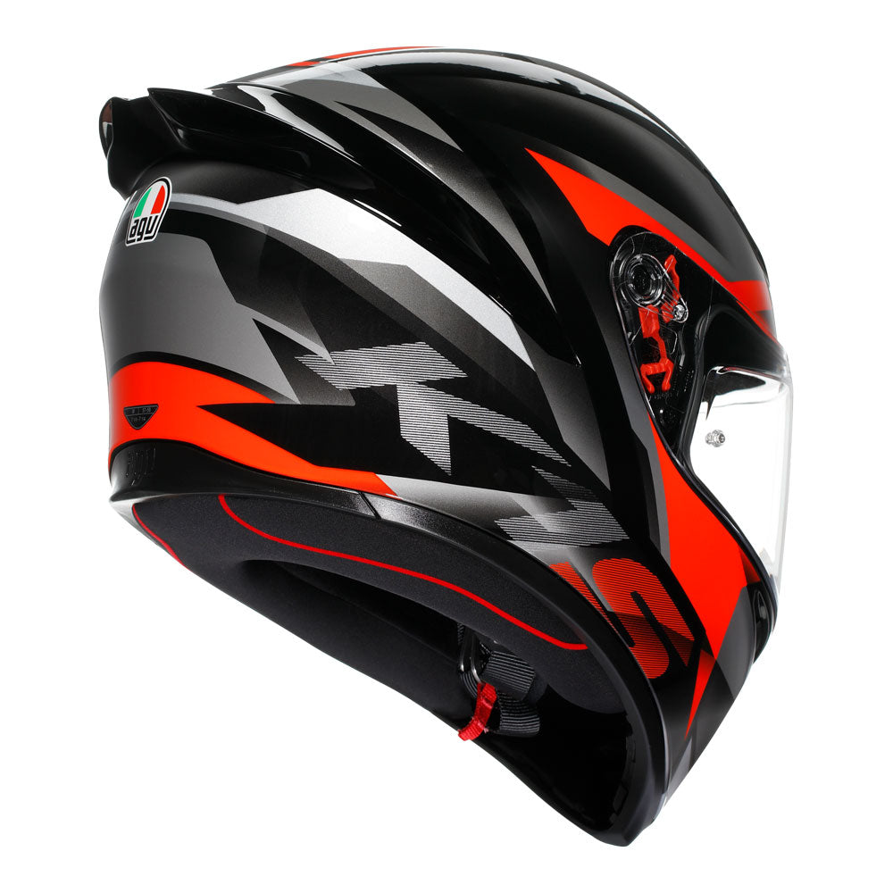 AGV K1 S Fastlap Black/Grey/Red Helmet