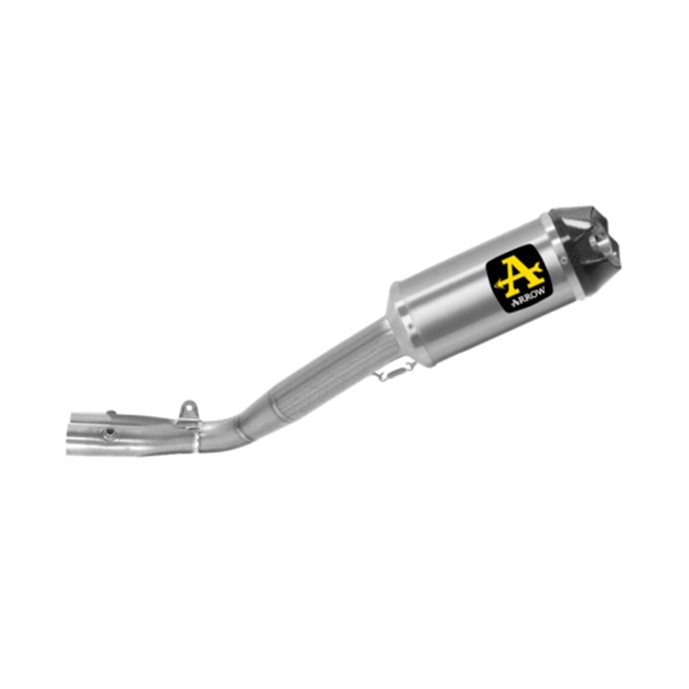 Arrow 71179HKR Titanium Half System w/Indy Race Titanium Muffler & Titanium Link Pipe for Yamaha YZF R1 17-24