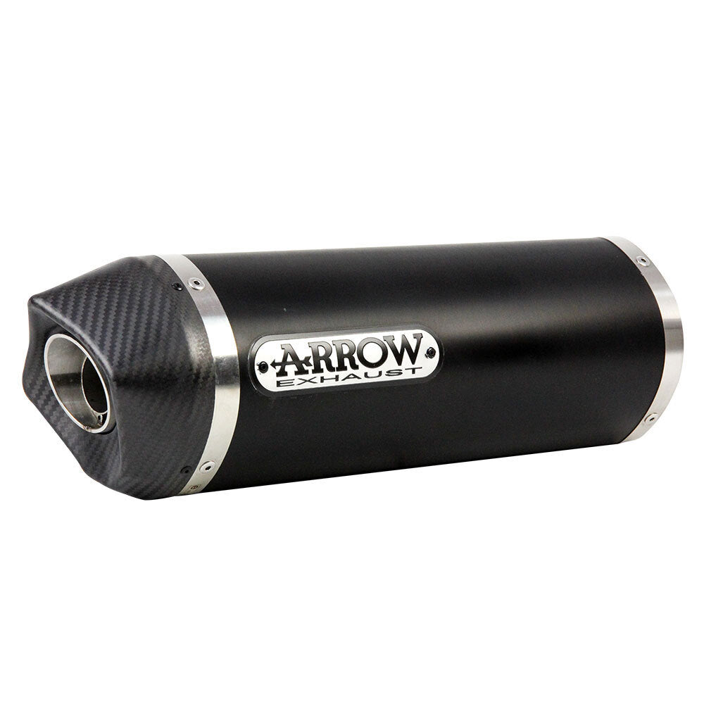 Arrow 71744AKN Race-Tech Dark Aluminium Slip-On Mufflers w/Carbon End Cap for Aprilia RSV 4/Factory 09-15/RSV 4 RR/RF/Touno V4 1100 RR/Factory 15-18/V