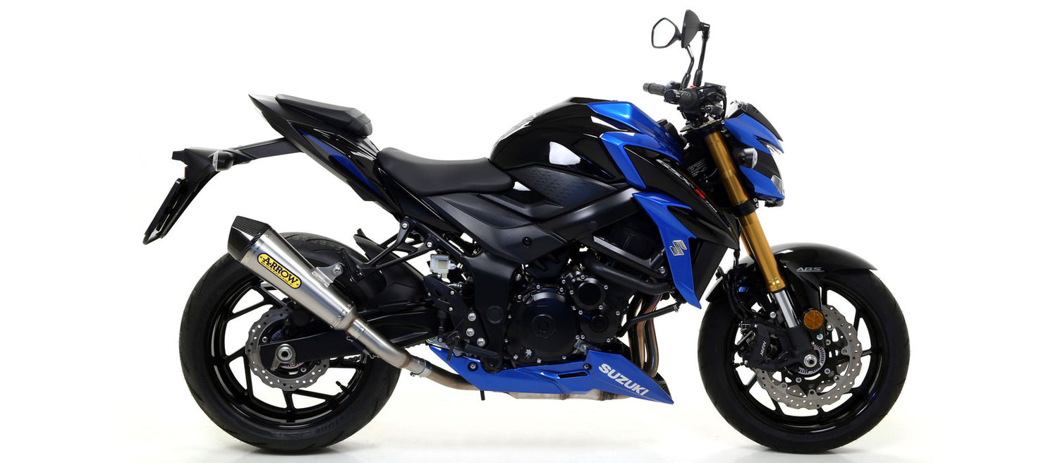 Arrow 71776XKI Race-Tech Aluminium Slip-On Muffler w/Carbon End Cap for Suzuki GSR 750 11-16/GSX-S 750 17-20