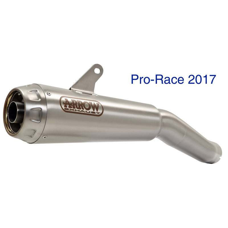 Arrow 71884PR Pro-Race Titanium Slip-On Mufflers w/Titanium End Cap for Ducati Scrambler 1100 08-20