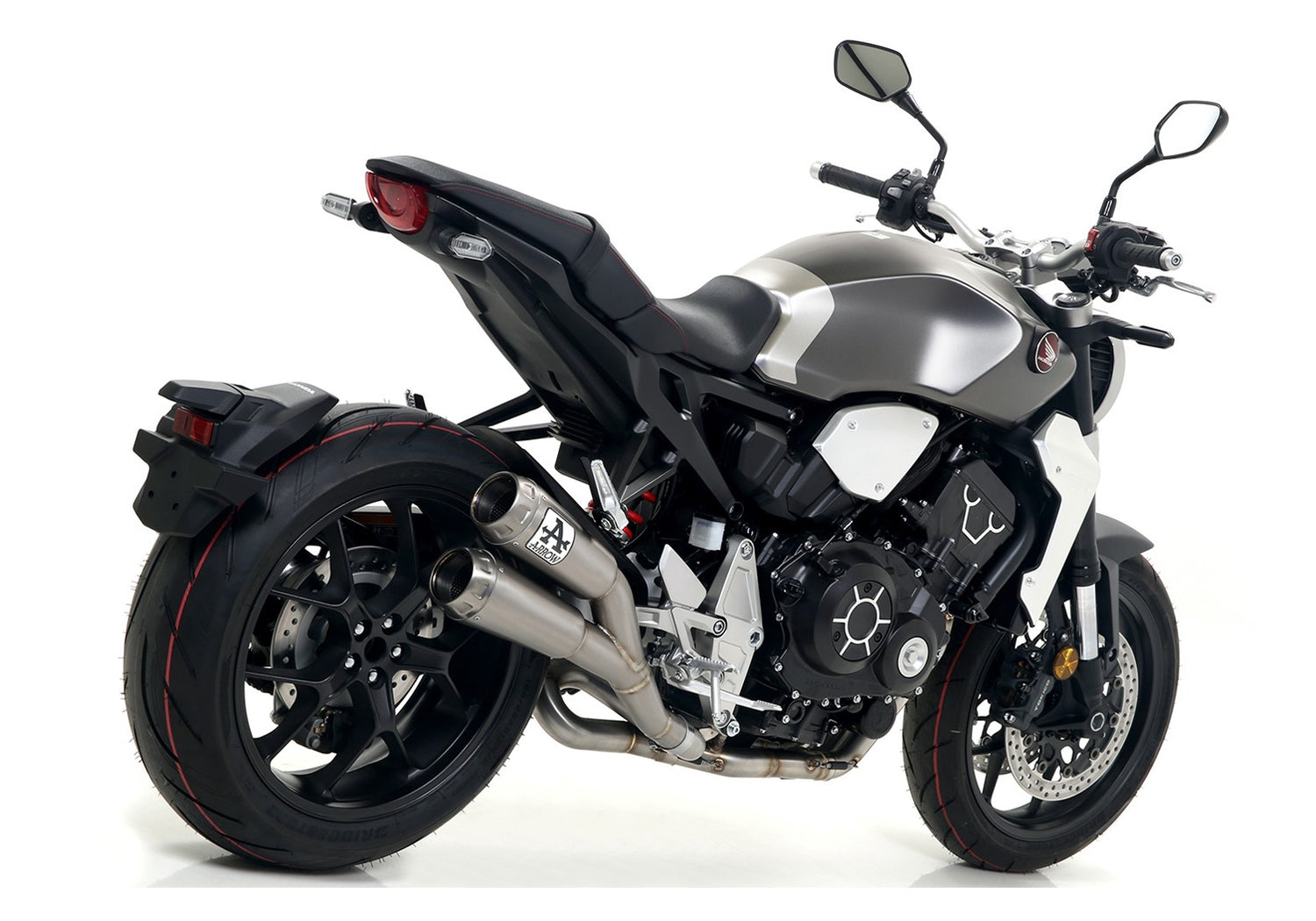 Arrow 71885PRI Pro-Race Nichrom Slip-On Muffler w/Steel End Cap for Honda CB 1000 R 18-24