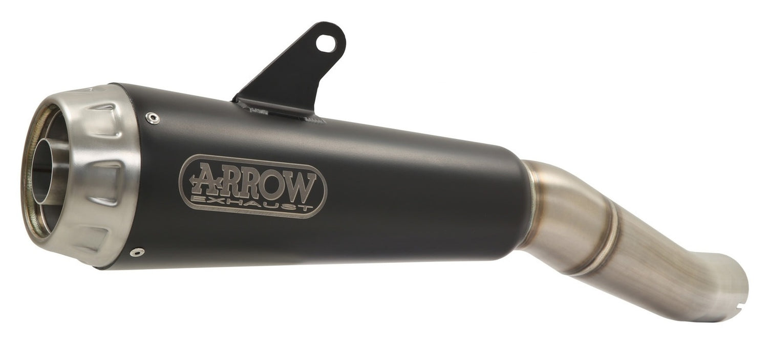 Arrow 71901PRN Pro-Race Dark Nichrom Slip-On Muffler w/Steel End Cap for Honda CB 500 F/CBR 500 R 19-20