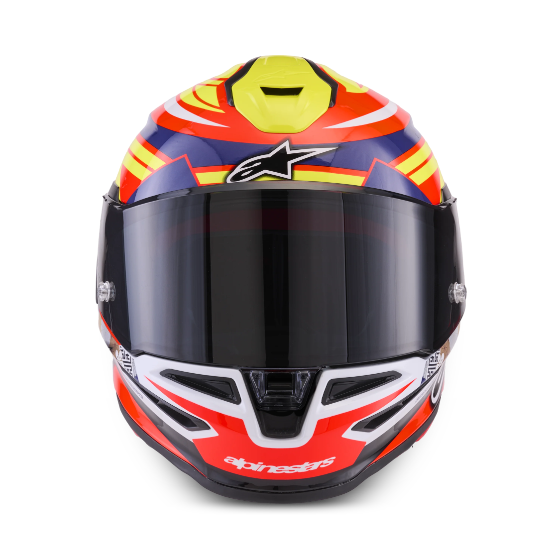 Alpinestars S-R7 Taiyo Furusato Limited Edition Red/White/Blue/Fluro Yellow Helmet