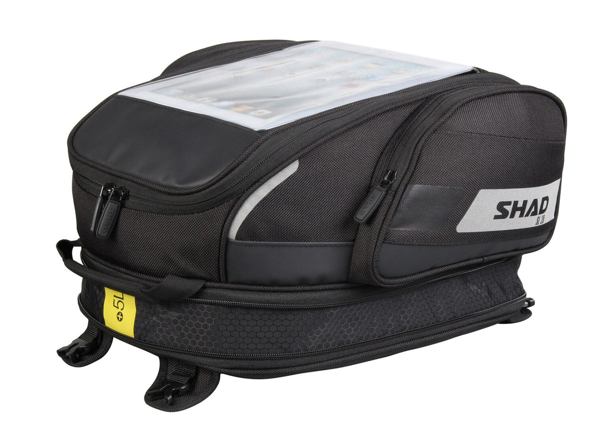 Shad SL20F 16-20L Expandable Tank Bag w/Straps Fastener