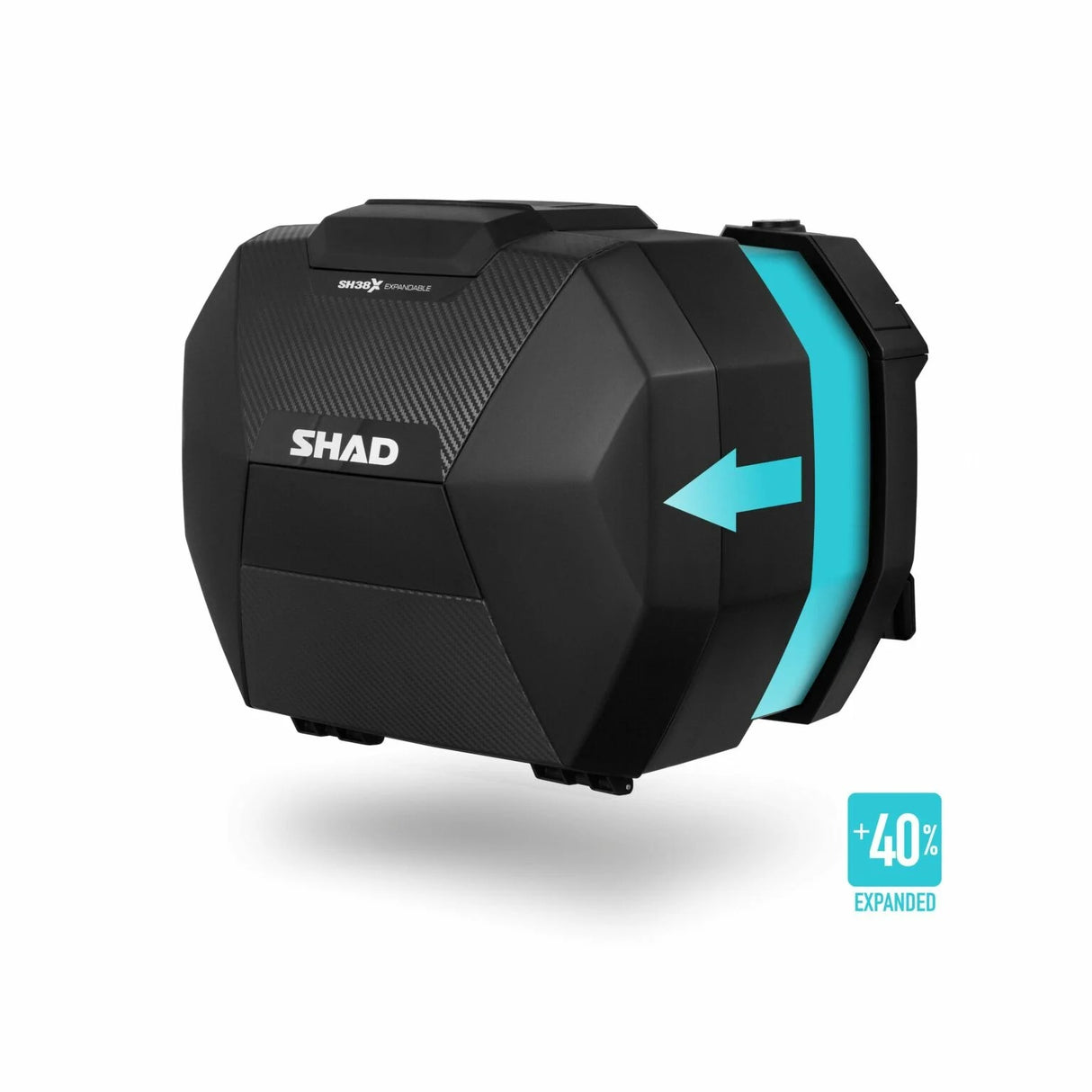Shad SH38X Carbon 38L Expandable Side Cases