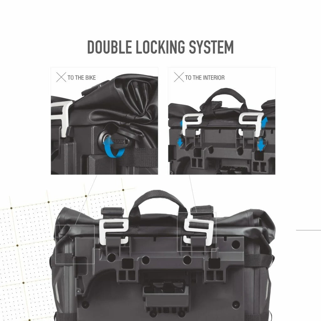 Shad Terra TR30 Black 60L Waterproof Saddle Bags