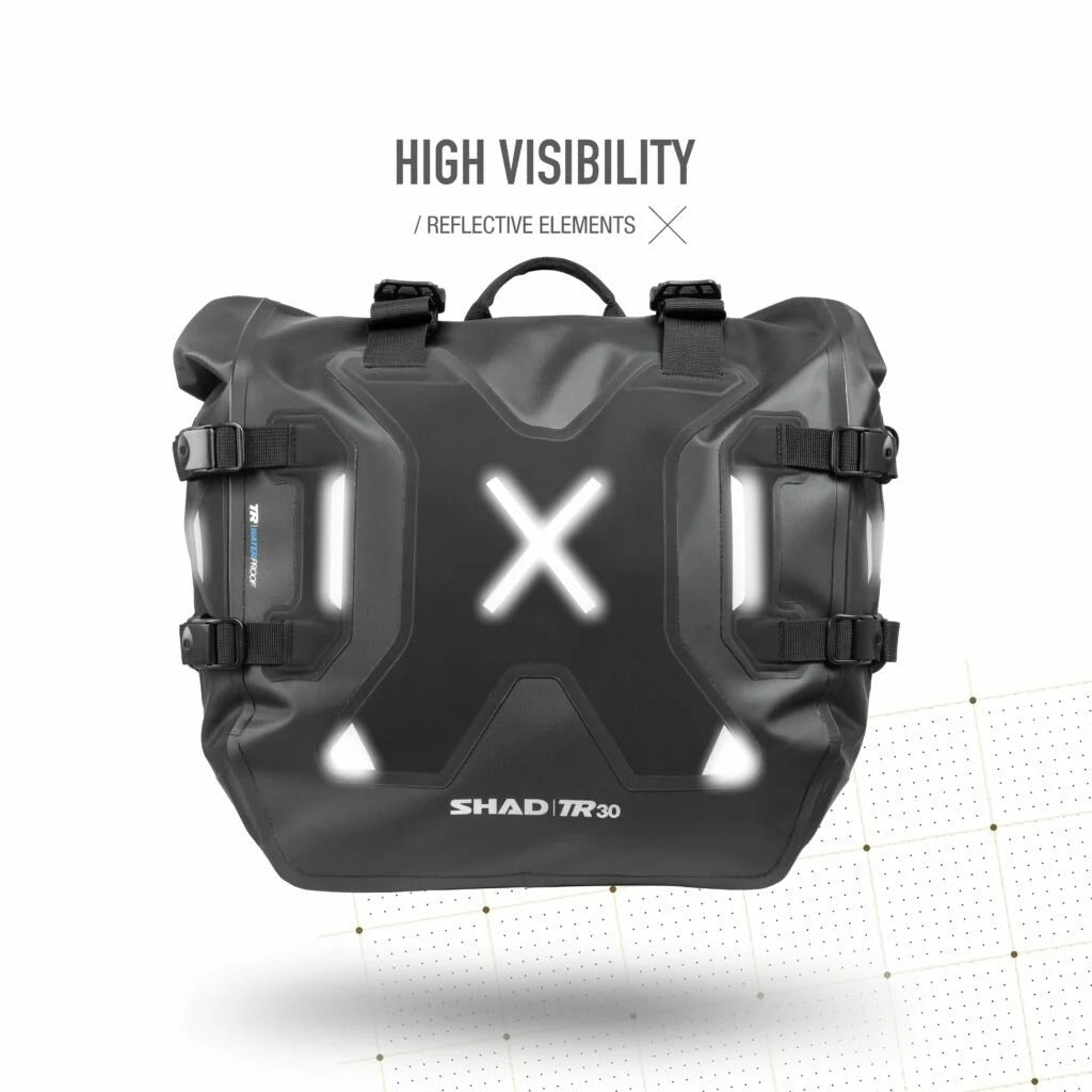 Shad Terra TR30 Black 60L Waterproof Saddle Bags
