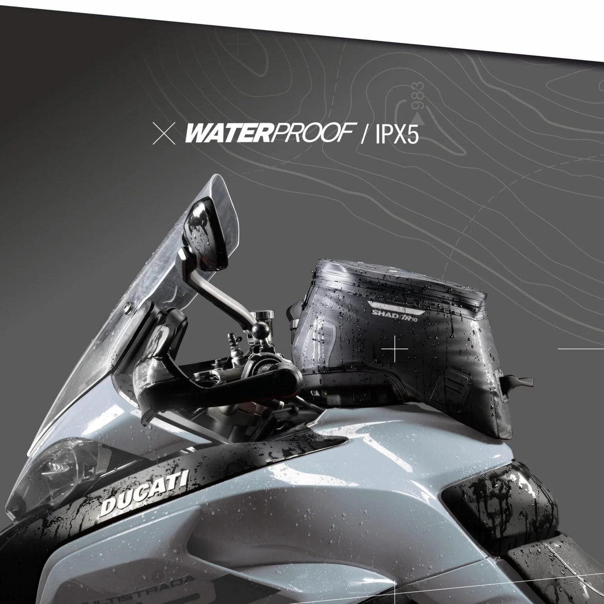 Shad Terra TR10CL Click System 7L Tank Bag