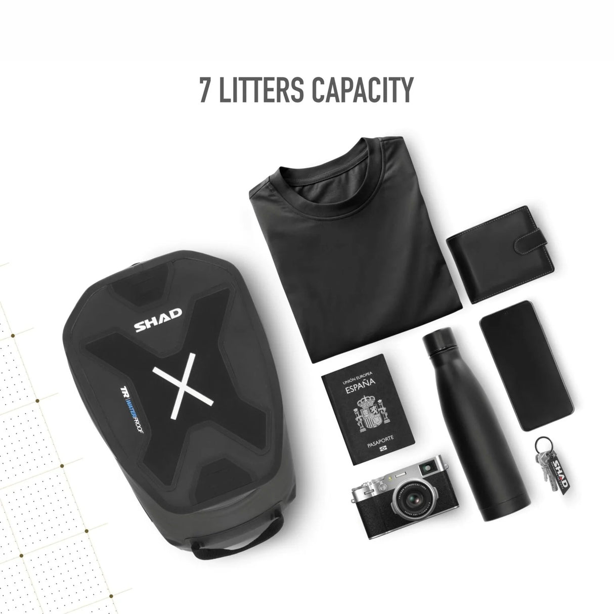 Shad Terra TR10CL Click System 7L Tank Bag