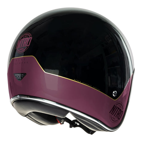 Nitro X582 Tribute Black/Candy Red Helmet - EasyR