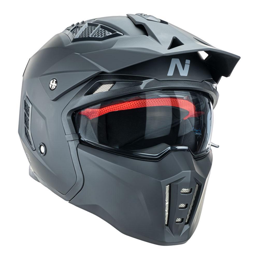 Nitro NZ302 Commando Matte Black Helmet - EasyR