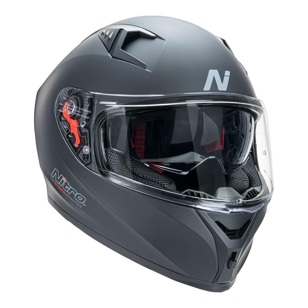 Nitro N501 Matte Black Helmet - EasyR