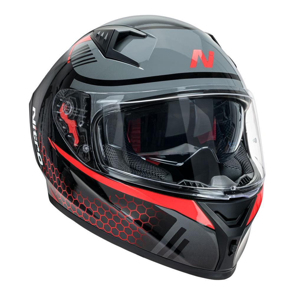 Nitro N501 Black/Red Helmet - EasyR