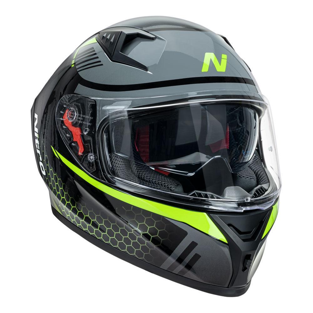 Nitro N501 Black/Green Helmet - EasyR